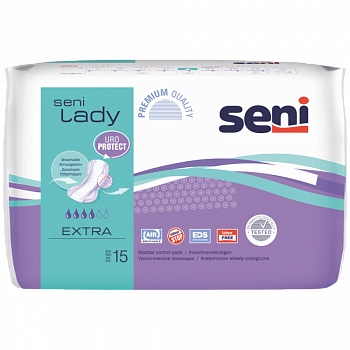 Уролог.прокладки Seni Lady Extra 15 (Россия) стикер