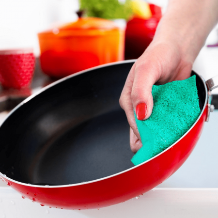 Губка VILEDA PUR-Active для посуды, 2 шт. фотография товара