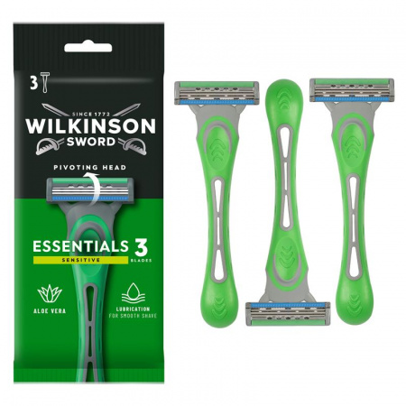 Wilkinson Sword одноразовый станок Extra3 Essentials 3 шт в упаковке фотография товара