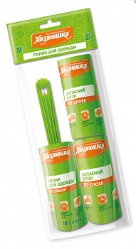 "ХОЗЯЮШКА Мила" Ролик для чистки одежды "ХОЗЯЮШКА Мила" +2 запасных блока 10 слоев, 1 шт. "ХОЗЯЮШКА Мила" Ролик для чистки одежды "ХОЗЯЮШКА Мила" +2 запасных блока 10 слоев, 1 шт.