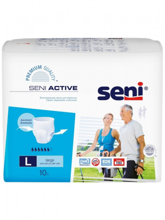 Урологические трусики впитывающие Seni Active Large 10 шт. фотография товара