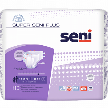 Урологические подгузники Super Seni Plus Medium 10 шт.