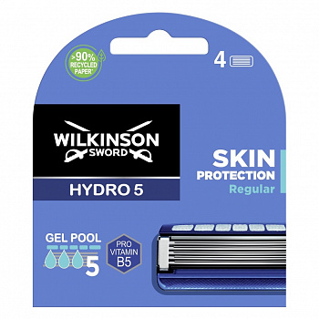 Wilkinson Sword Hydro 5 сменные кассеты 4 шт