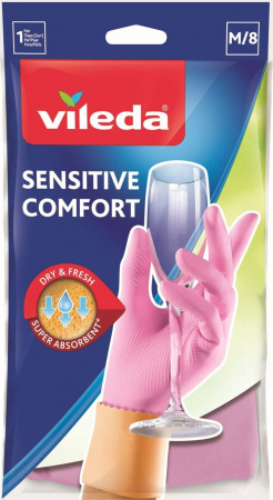 Перчатки VILEDA Sensitive Comfort M фотография товара