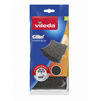 VILEDA Губка Inox Power металлическая