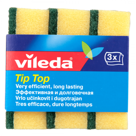 Губка классическая VILEDA Tip top, 3 шт. фотография товара