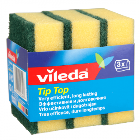 Губка классическая VILEDA Tip top, 3 шт. фотография товара