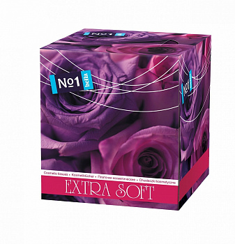 Платочки косметические вытяжные Bella №1 Extra Soft "Фиолетовая Роза" 80 шт. Платочки косметические вытяжные Bella №1 Extra Soft "Фиолетовая Роза" 80 шт.