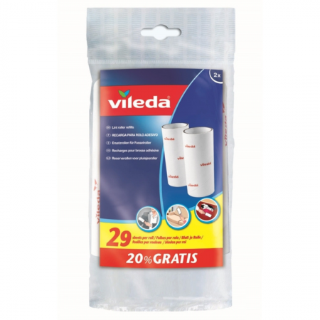 изображение Сменные блоки к ролику VILEDA, 29x2 шт. Сменные блоки к ролику VILEDA, 29x2 шт. фотография товара