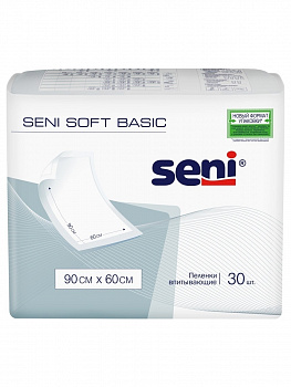 Пеленки гигиенические Seni Soft Basic 90 x 60 см 30 шт.