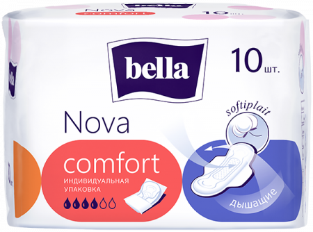 изображение Классические прокладки Bella Nova Komfort 10 шт. Классические прокладки Bella Nova Komfort 10 шт. фотография товара