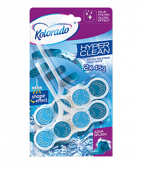 Kolorado туалетный блок Hyper Clean 2x45 г., Aqua Splash