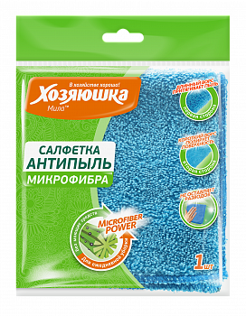 "ХОЗЯЮШКА Мила" салфетка  АНТИПЫЛЬ, 30*30 см, 1 шт "ХОЗЯЮШКА Мила" салфетка  АНТИПЫЛЬ, 30*30 см, 1 шт