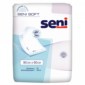 Пеленки гигиенические Seni Soft 90 x 60 cм 5 шт.