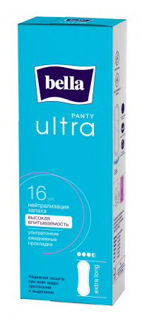 Ежедневные прокладки 'Bella Panty Ultra Extra Long по 16 шт фотография товара