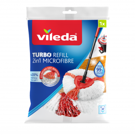 Насадка для швабры VILEDA Turbo 2в1 фотография товара