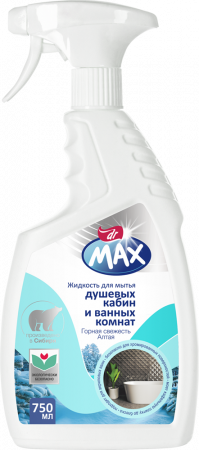 Жидкость для мытья душевых кабин Dr.Max Горная свежесть Алтая 750 мл. фотография товара
