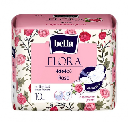 Классические прокладки Bella Flora Rose по 10 шт. фотография товара