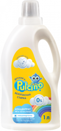 Pulcino жидкость  для стирки  детского белья 1 л фотография товара