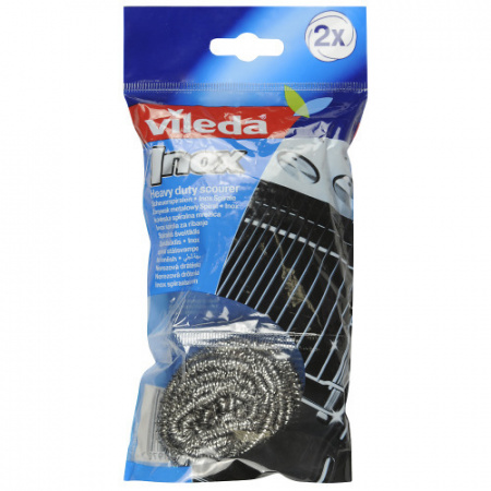изображение Губка из металлической спирали VILEDA Glitzi Power Inox, 2+1 шт. Губка из металлической спирали VILEDA Glitzi Power Inox, 2+1 шт. фотография товара