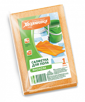 "ХОЗЯЮШКА Мила"  салфетка для пола вискоза 120гр/м2, 50*60см, 1 шт. "ХОЗЯЮШКА Мила"  салфетка для пола вискоза 120гр/м2, 50*60см, 1 шт.