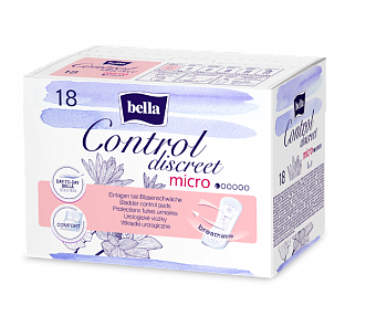 Урологические прокладки Bella Control Discreet micro по 18 шт.