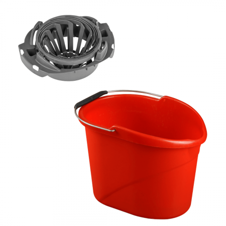 Ведро Wishmop VILEDA с насадкой для отжима швабры, 12л. фотография товара